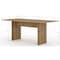 Manhattan Comfort Rectangle NoMad 67.91 Dining Set of 3 in Nature, 67.91 W, 32.48 L, 29.92 H, MDF, Nature 126GMC77 - alternate 5